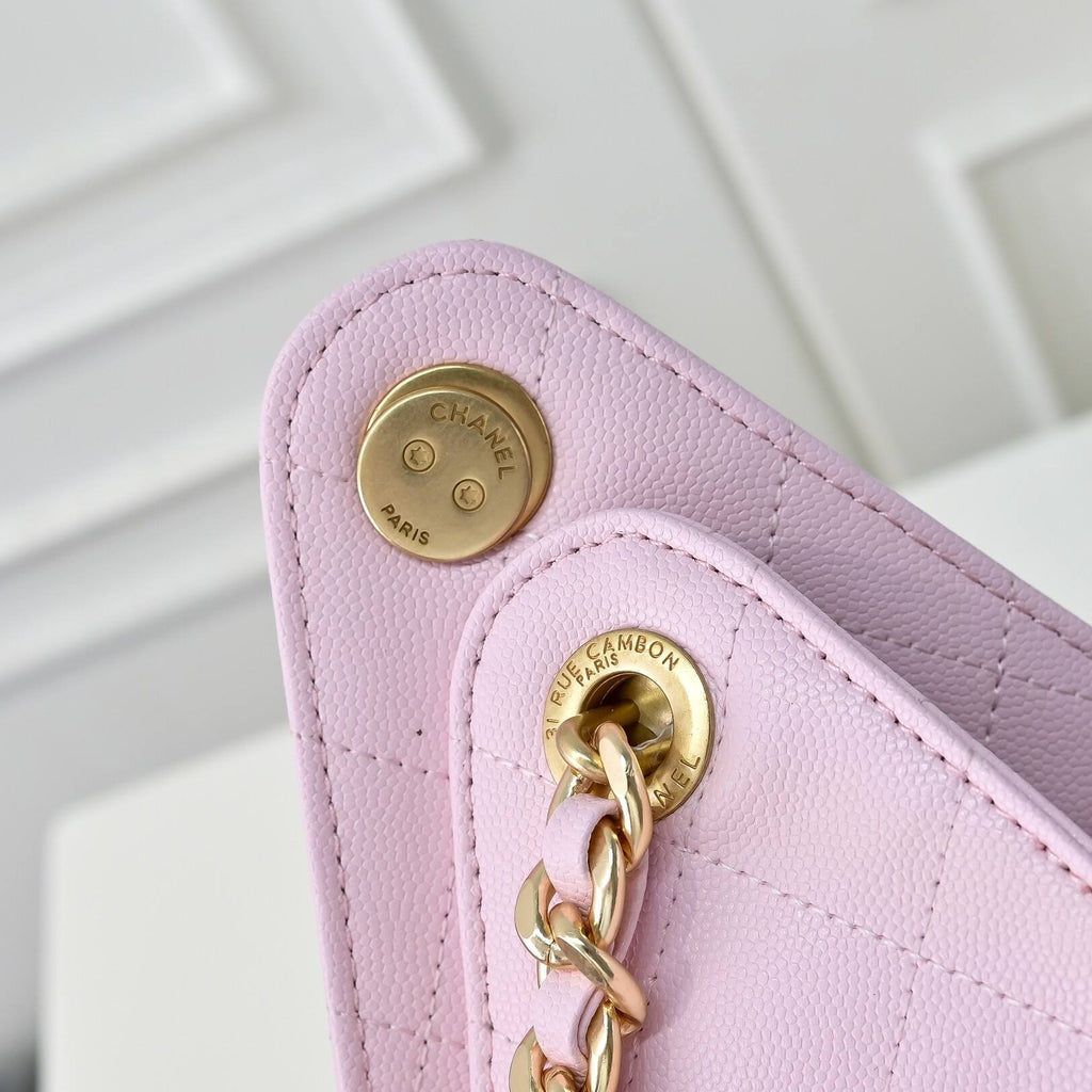 Pre-Order | Pink Pyramid Bag with Chain Strap