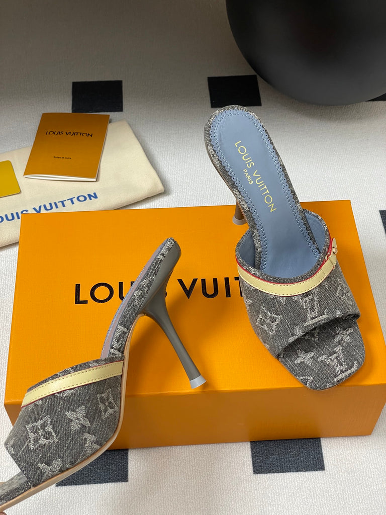 Denim Mule Heels – Pre-Order
