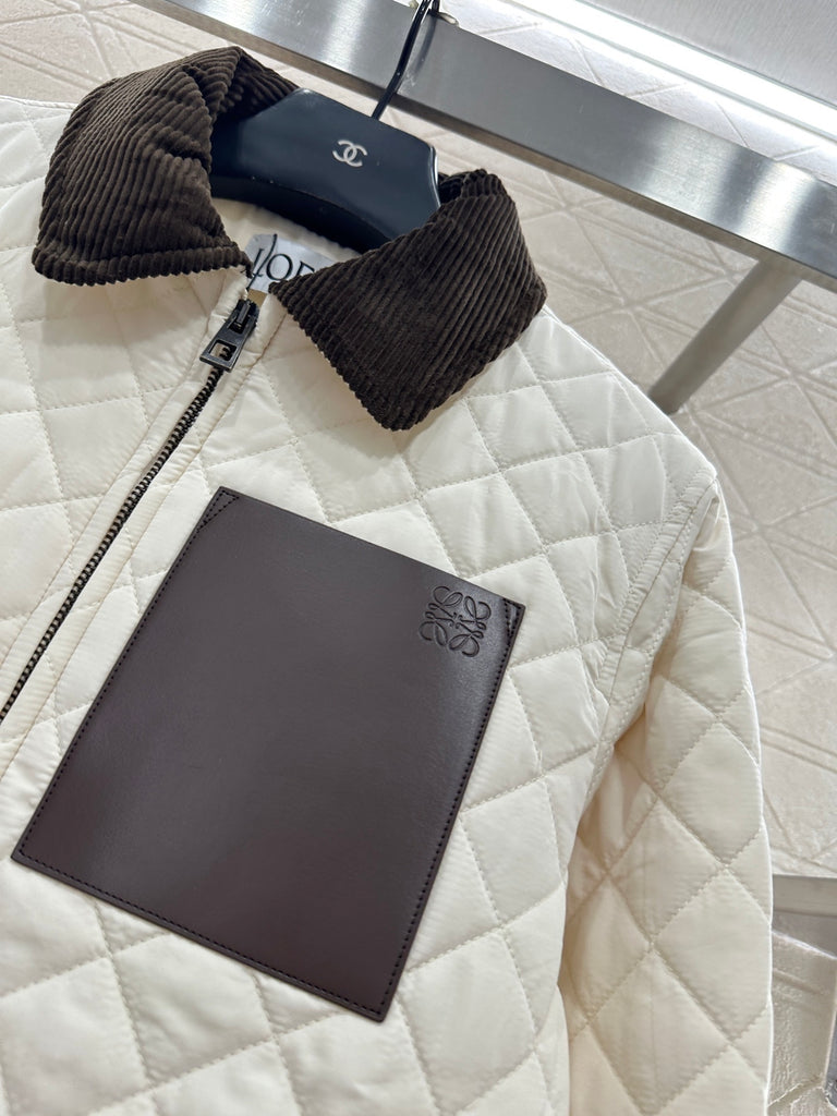 PRE ORDER WHITE QUILTED JACKET