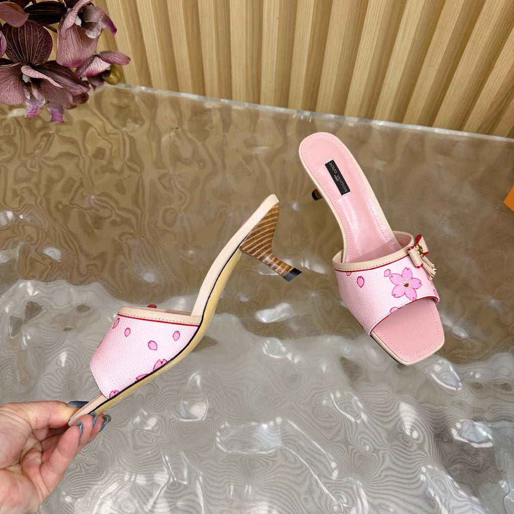 Blossom Pink Floral Mules – Pre-Order