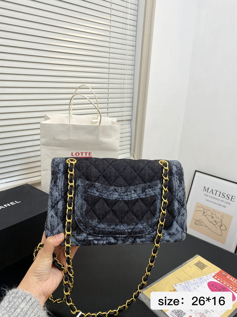 PRE ORDER DENIM TRIM BAG