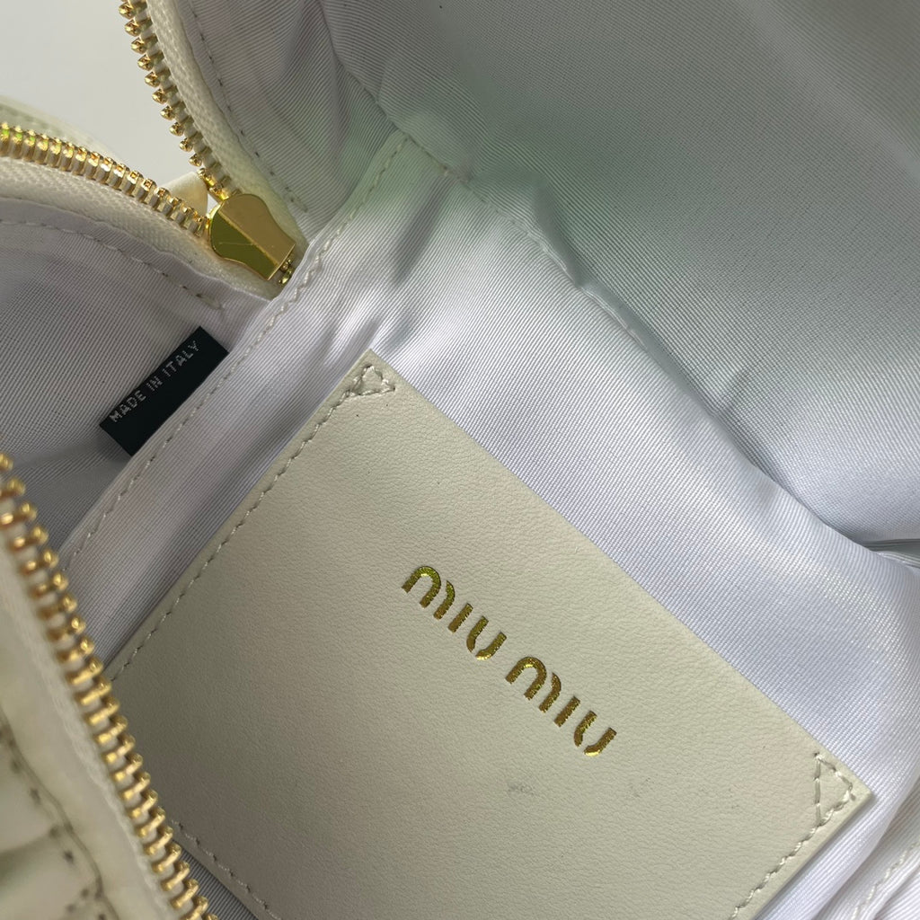 Cream Quilted Vanity Bag – Pre-Order
