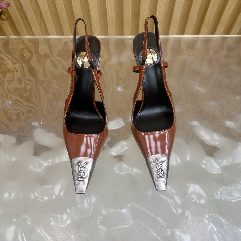 PRE-ORDER BROWN CAP HEELS