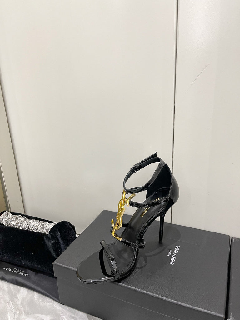 Black Patent Monogram Heels – Pre-Order