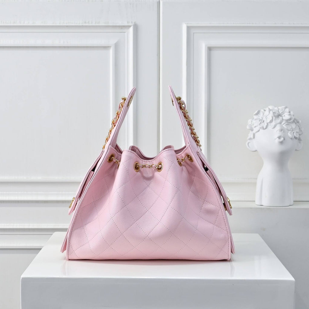 Pre-Order | Pink Pyramid Bag with Chain Strap