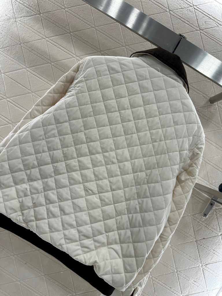 PRE ORDER WHITE QUILTED JACKET