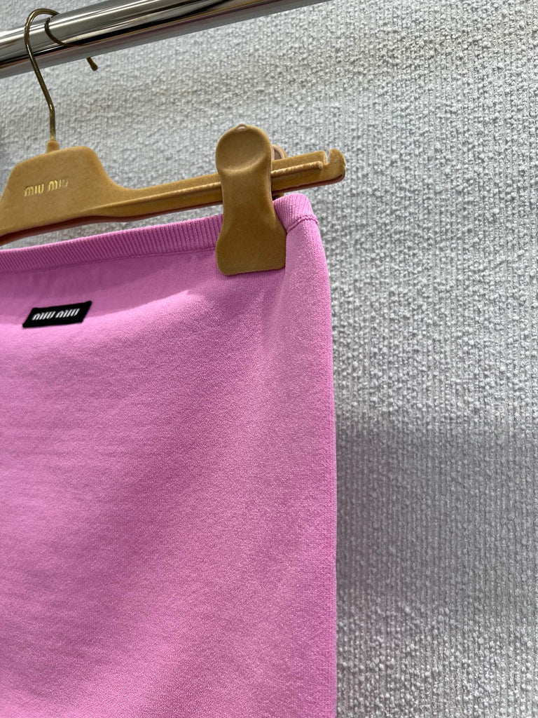 Pre-Order | Ribbed Knit Crop Top – Pink