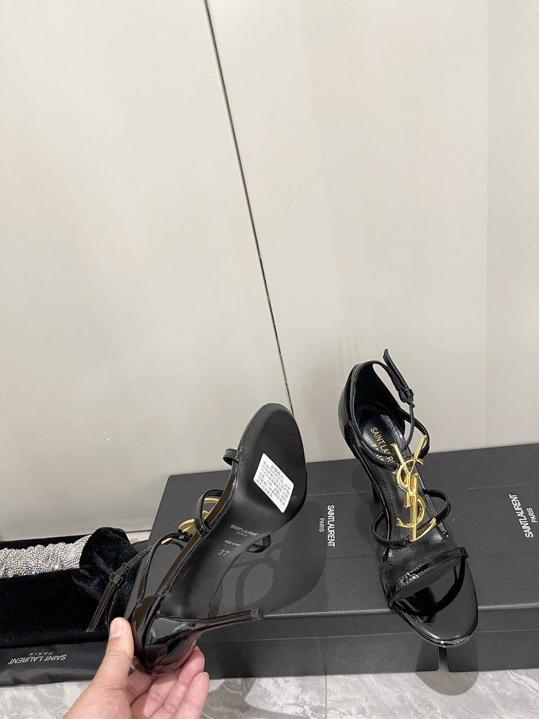 Black Patent Monogram Heels – Pre-Order