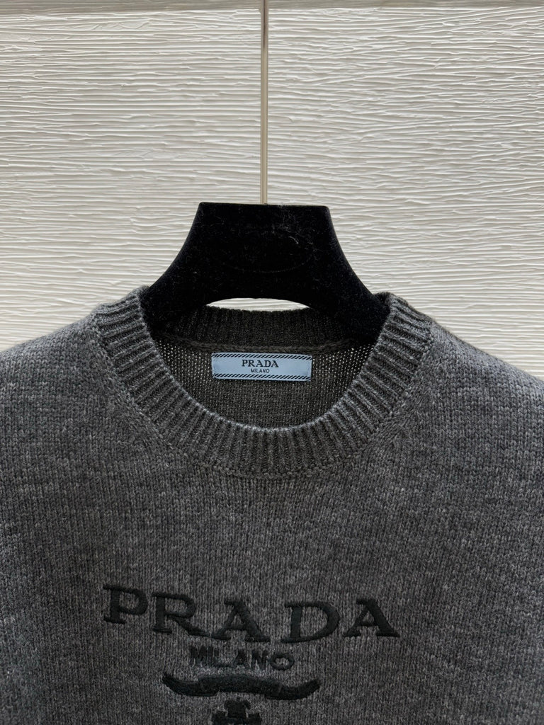Pre-Order | Cropped Grey Knit Short Sleeve Top