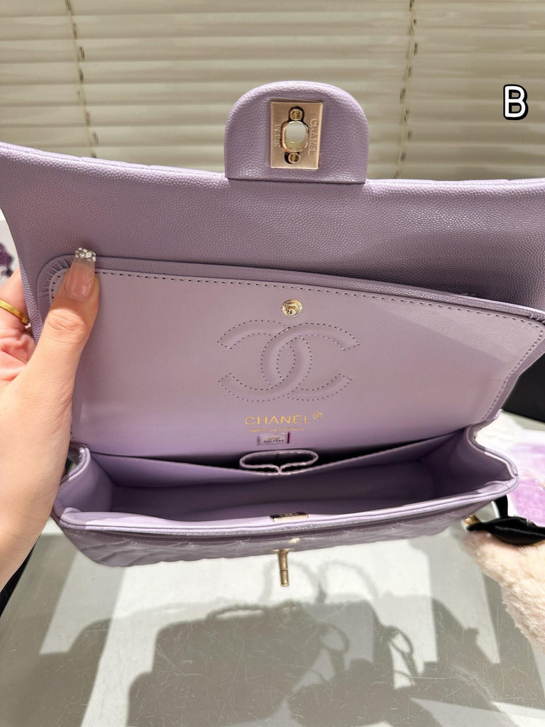 Pre-Order | Lilac Flap Shoulder Bag with Silver Hardware