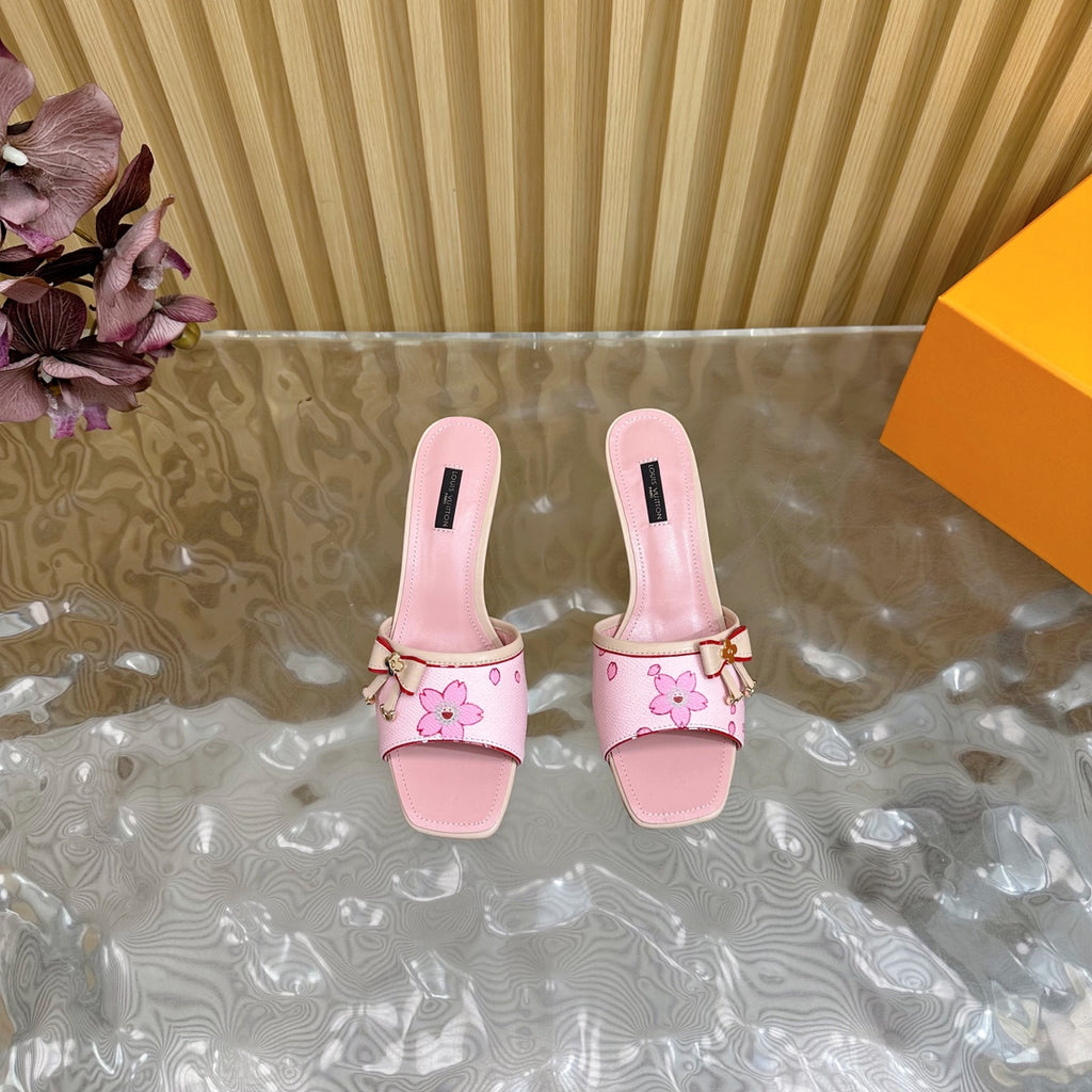 Blossom Pink Floral Mules – Pre-Order