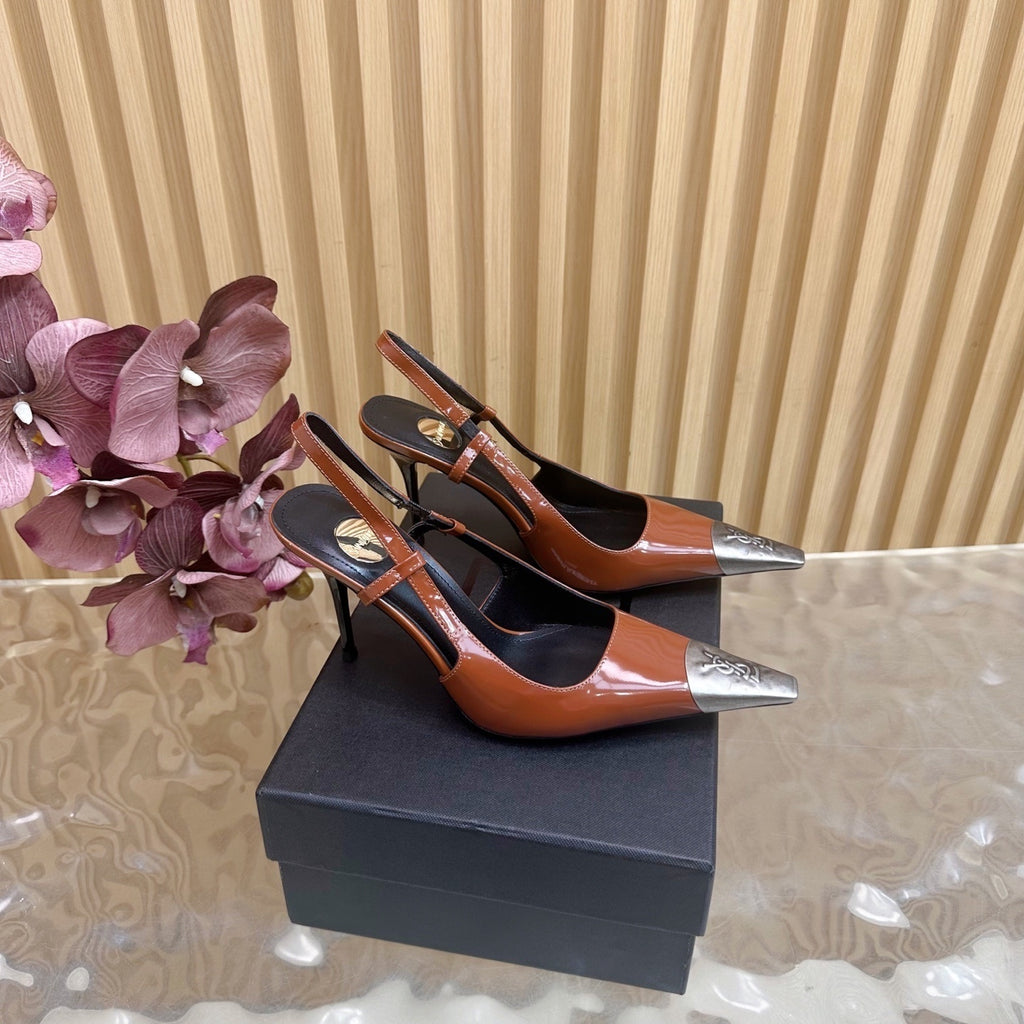 PRE-ORDER BROWN CAP HEELS