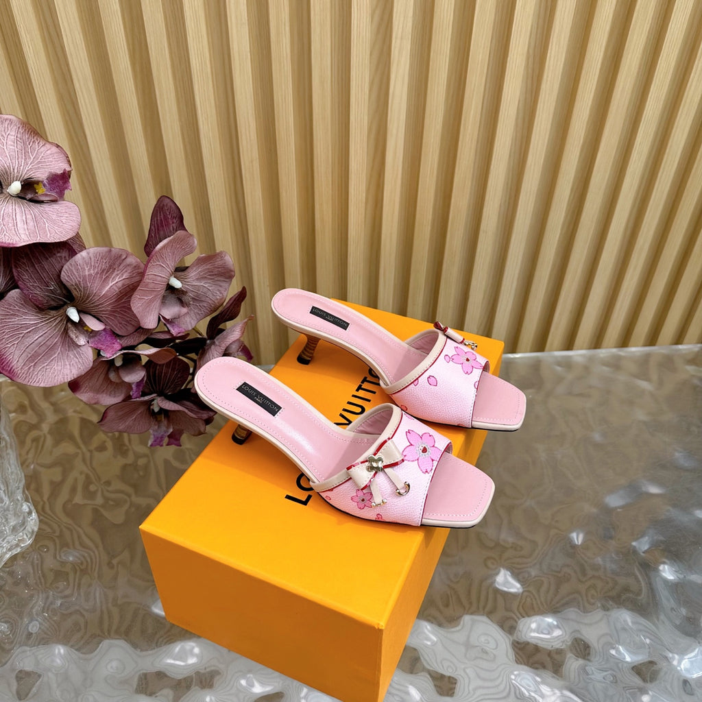 Blossom Pink Floral Mules – Pre-Order