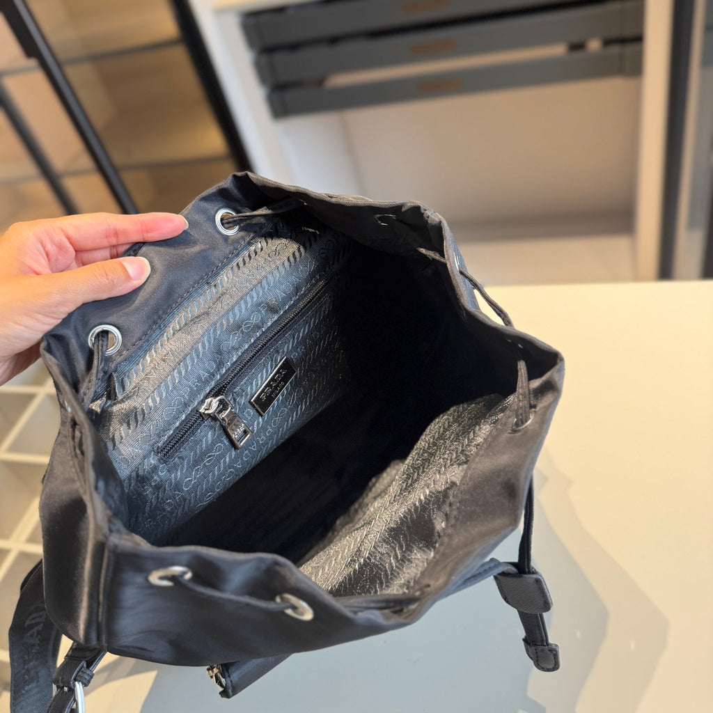 Pre-Order | Nylon Buckle Detail Backpack – Black