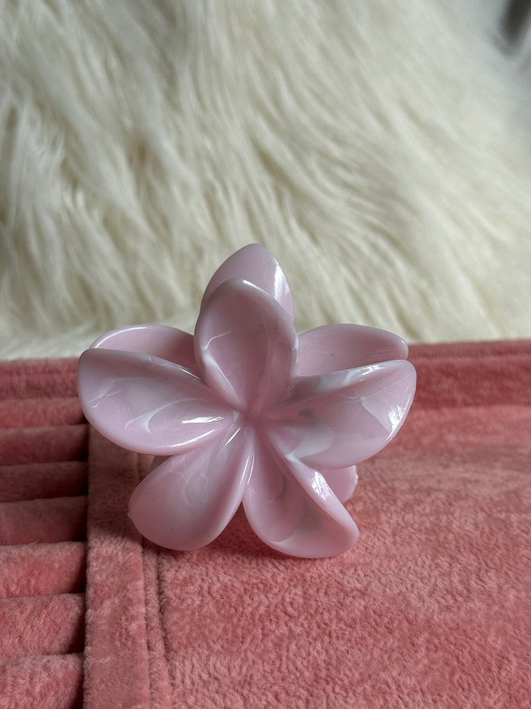 Pink Floral Hair Clip