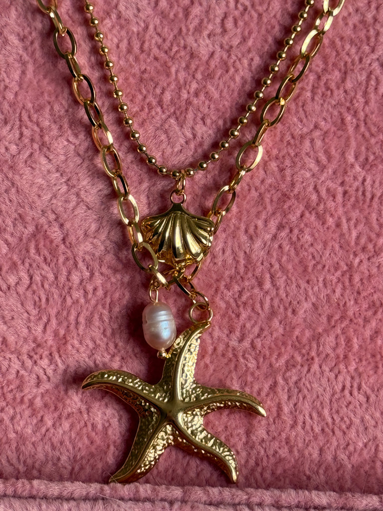 Triple Seashell Necklace