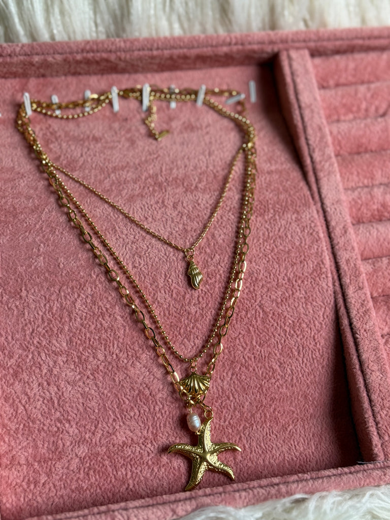 Triple Seashell Necklace