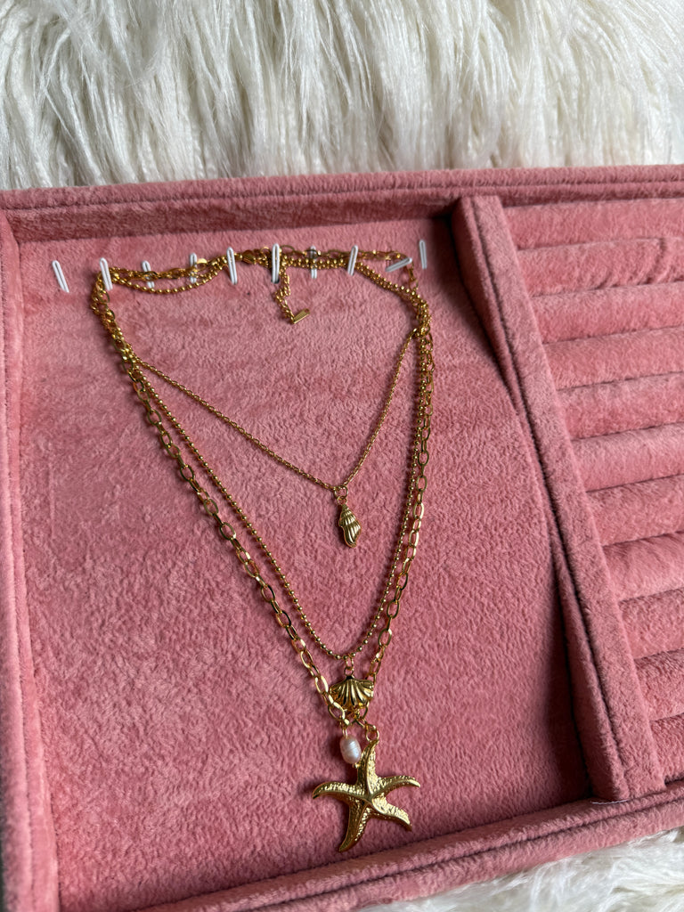 Triple Seashell Necklace