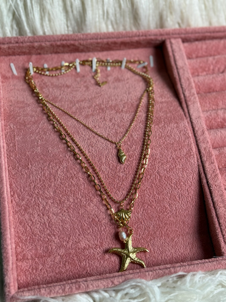 Triple Seashell Necklace