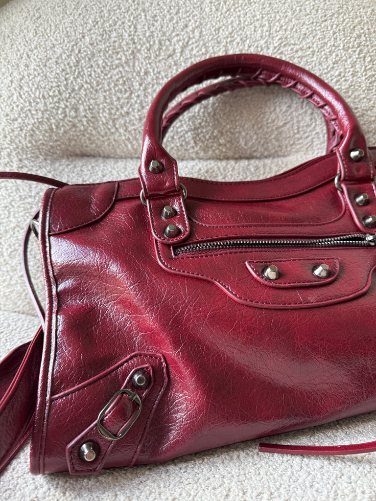 Town Girl Bag in Burgundy