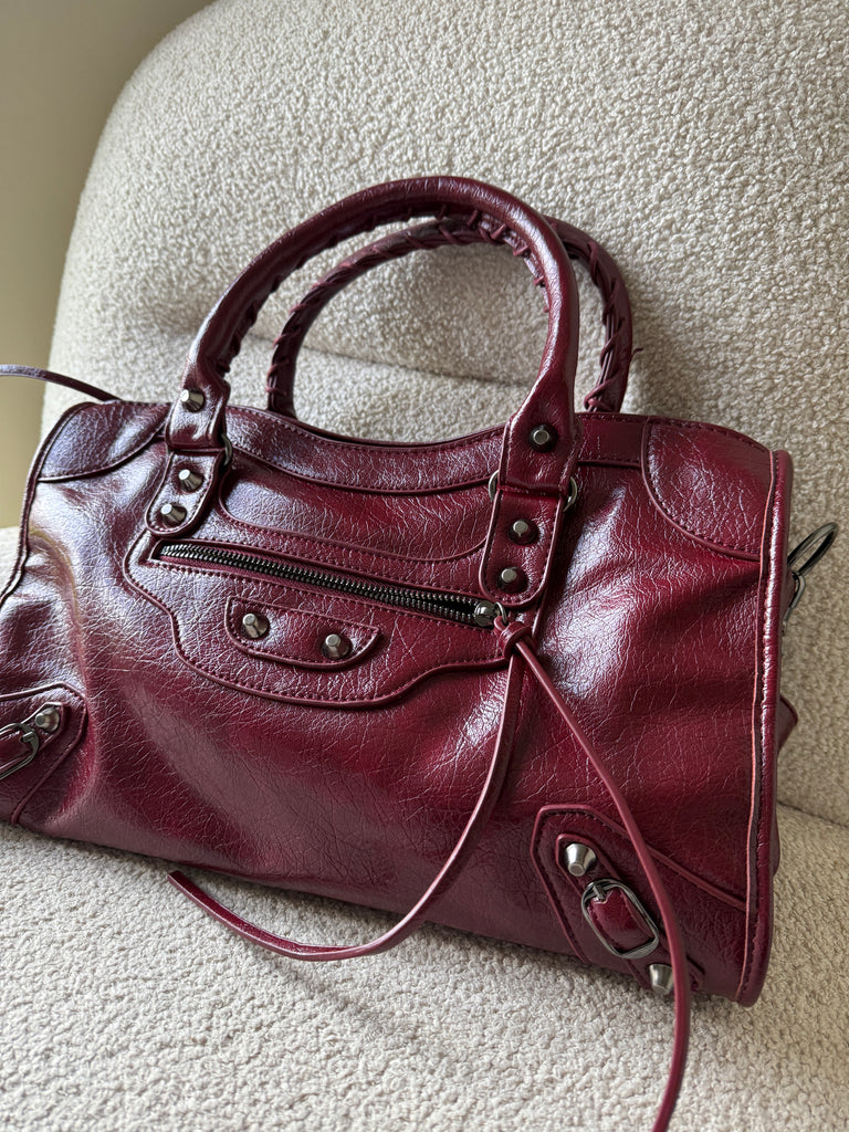 Town Girl Bag in Burgundy