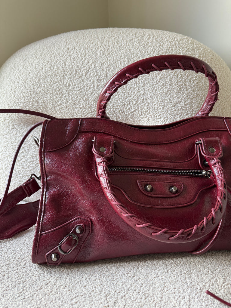 Town Girl Bag in Burgundy