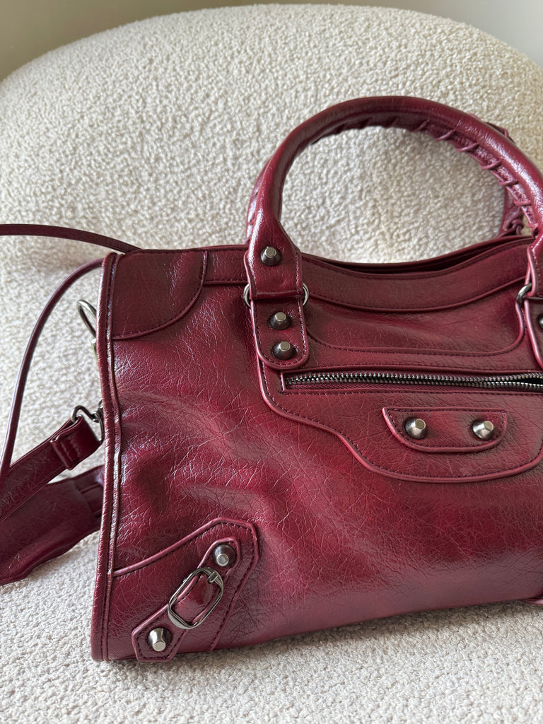 Town Girl Bag in Burgundy