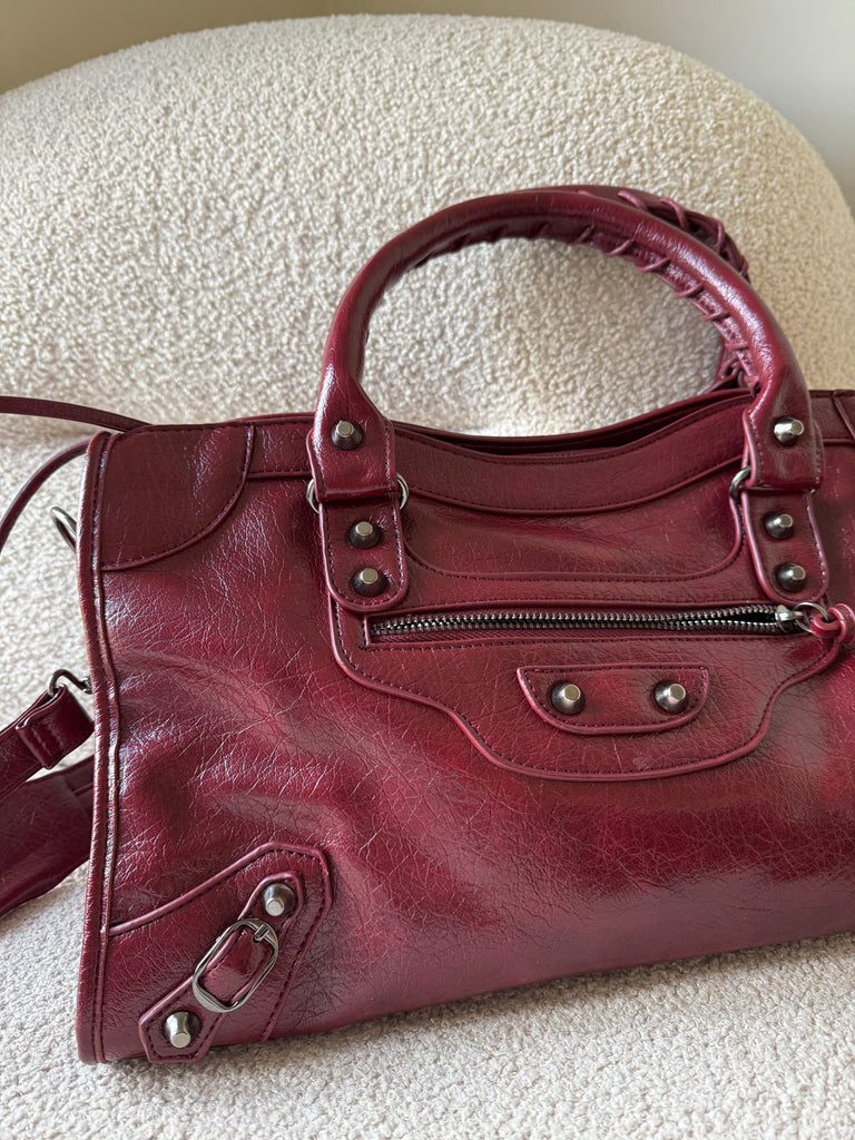 Town Girl Bag in Burgundy