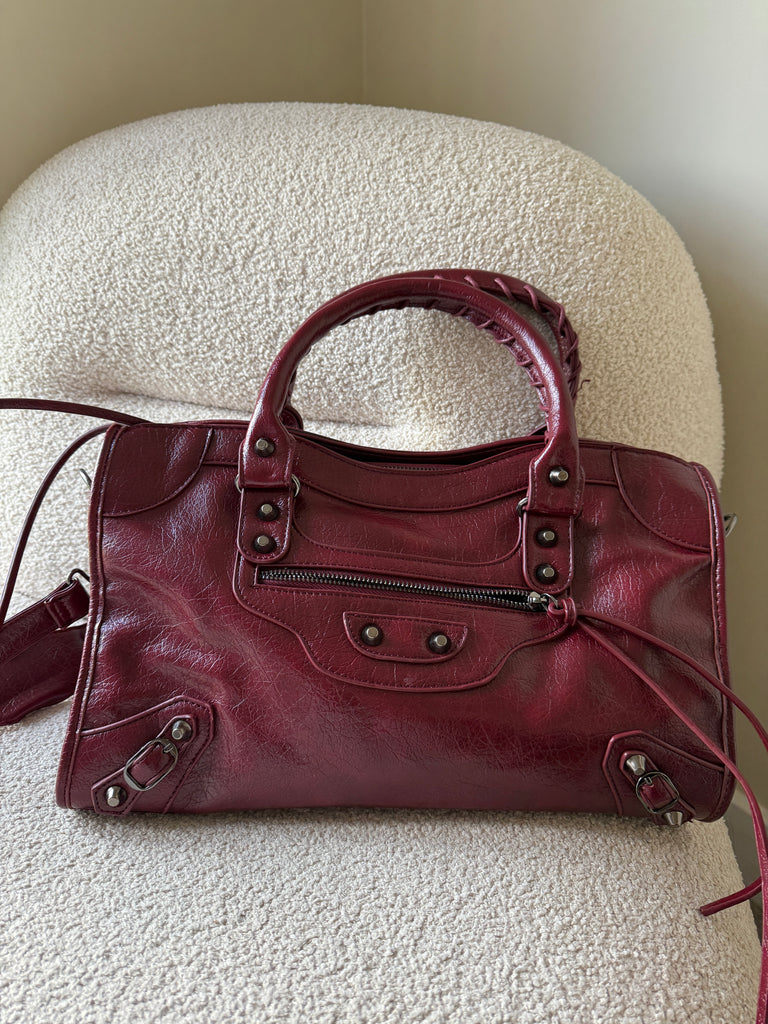 Town Girl Bag in Burgundy