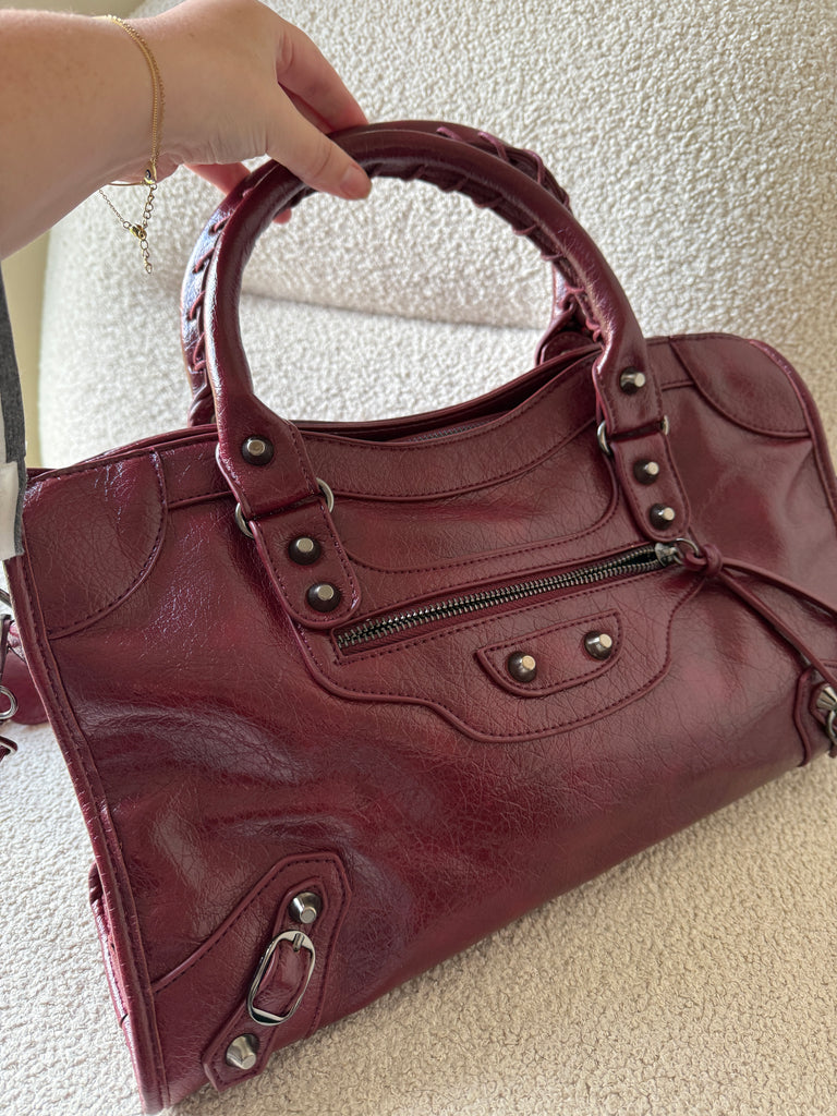Town Girl Bag in Burgundy