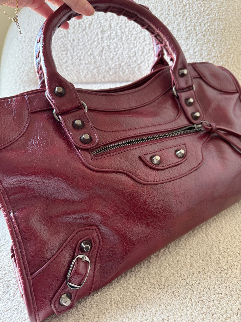 Town Girl Bag in Burgundy