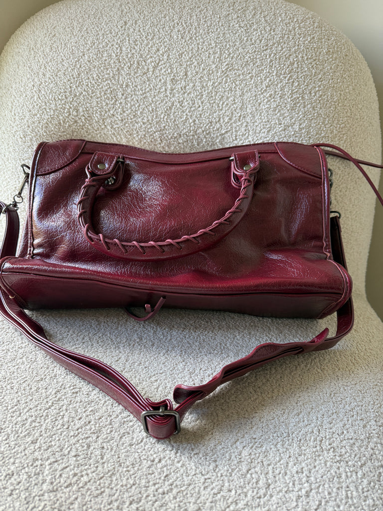 Town Girl Bag in Burgundy