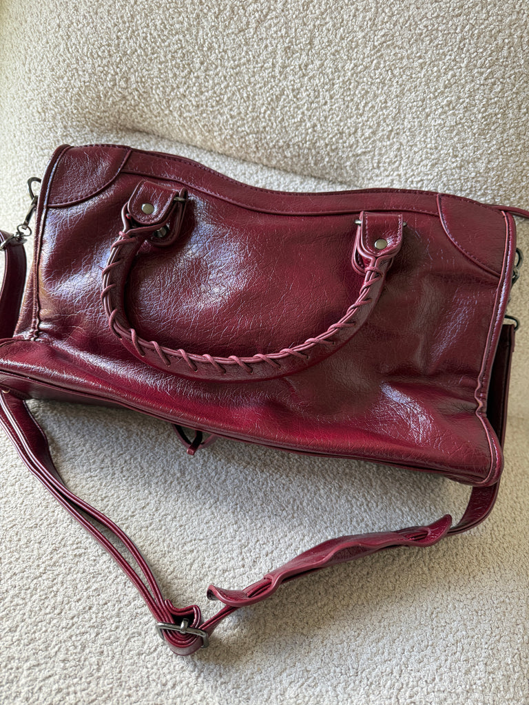 Town Girl Bag in Burgundy