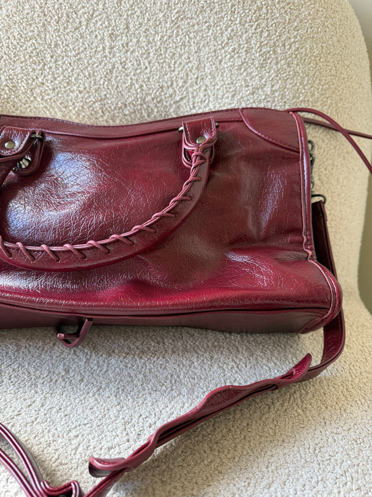 Town Girl Bag in Burgundy