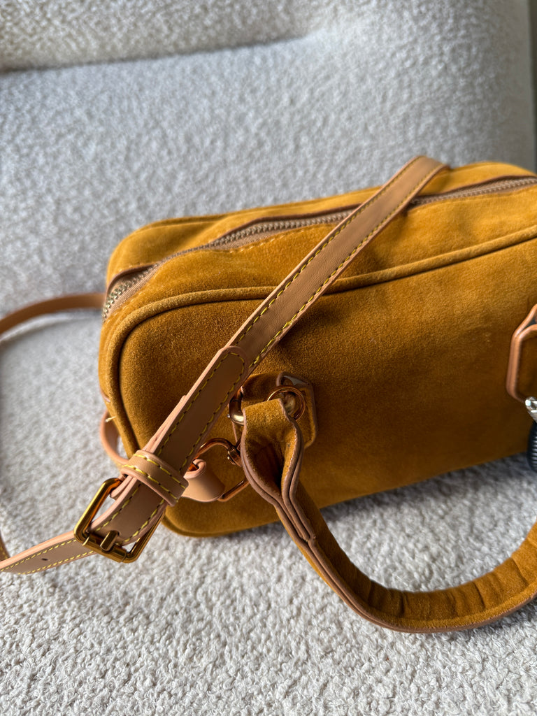 Small Rectangle Bag in Brown with Keycharm