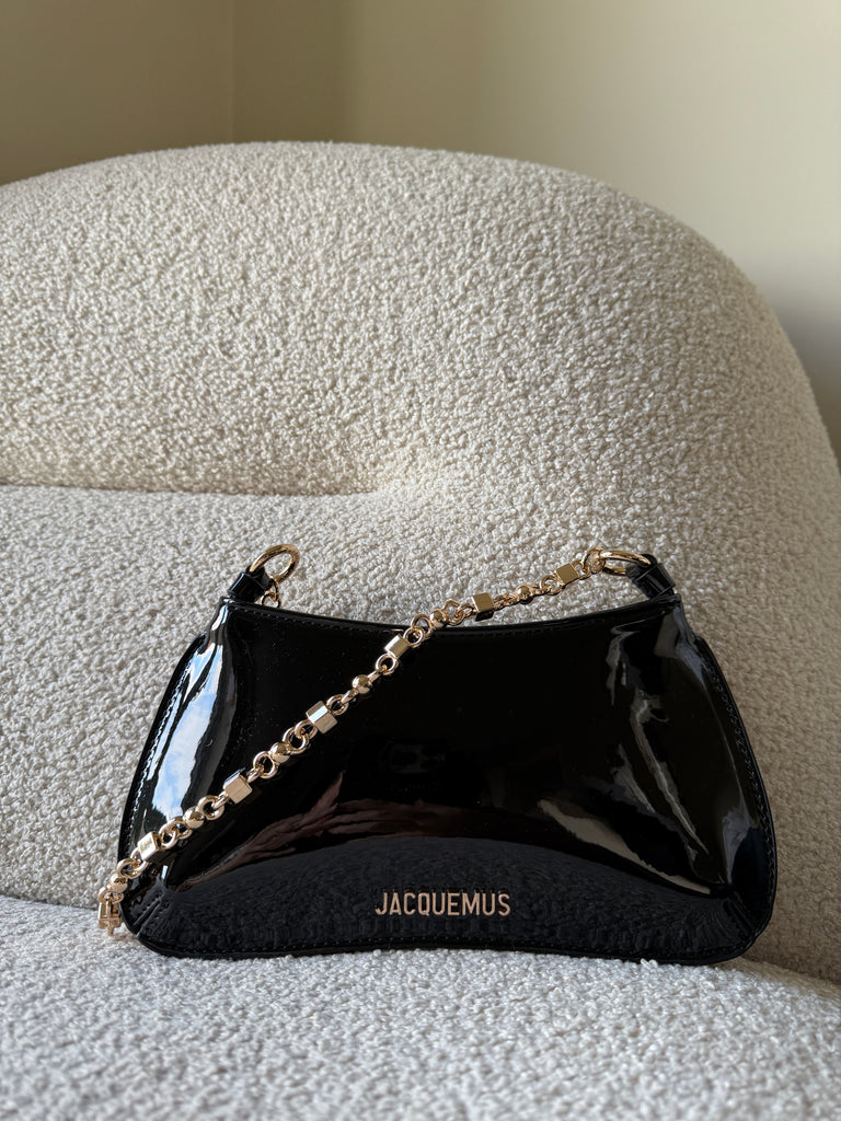 Mini Black Patent Bag