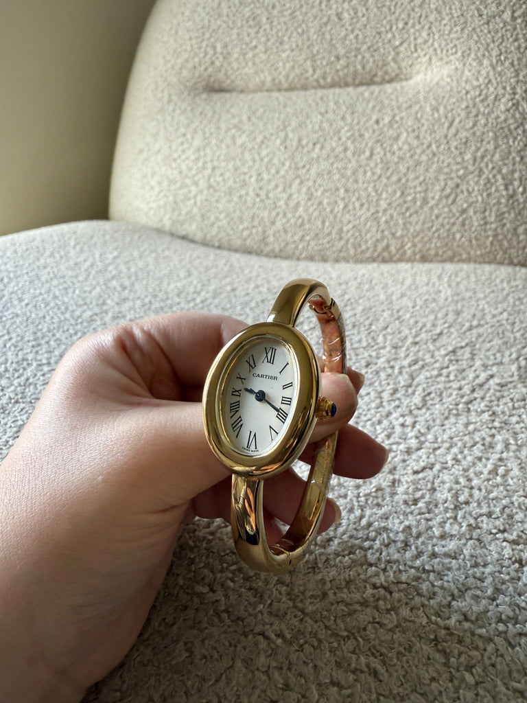 Gold Bangle Watch