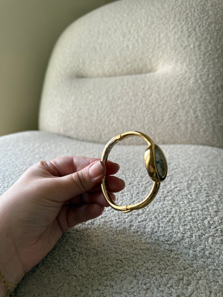 Gold Bangle Watch