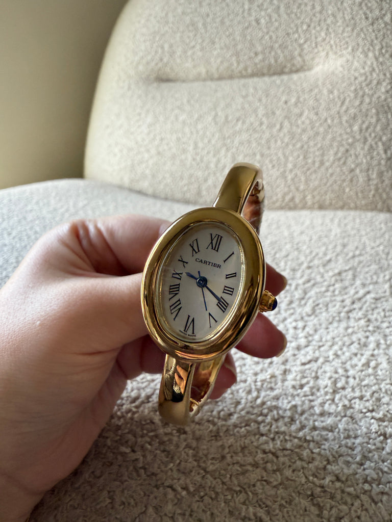 Gold Bangle Watch