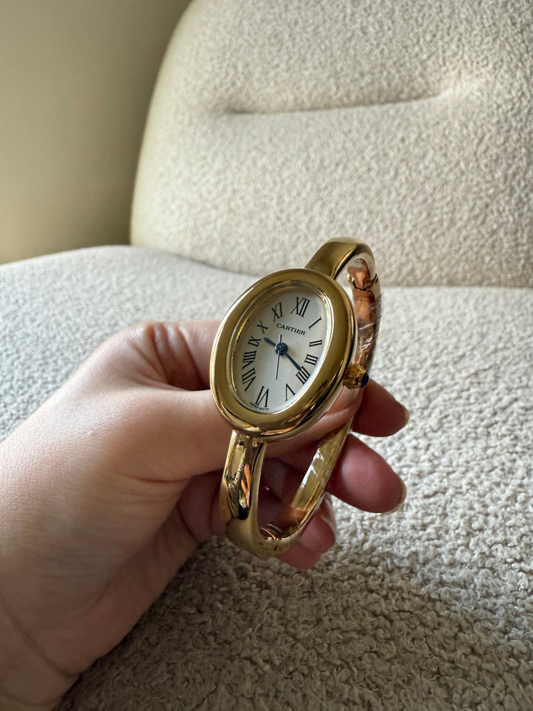 Gold Bangle Watch