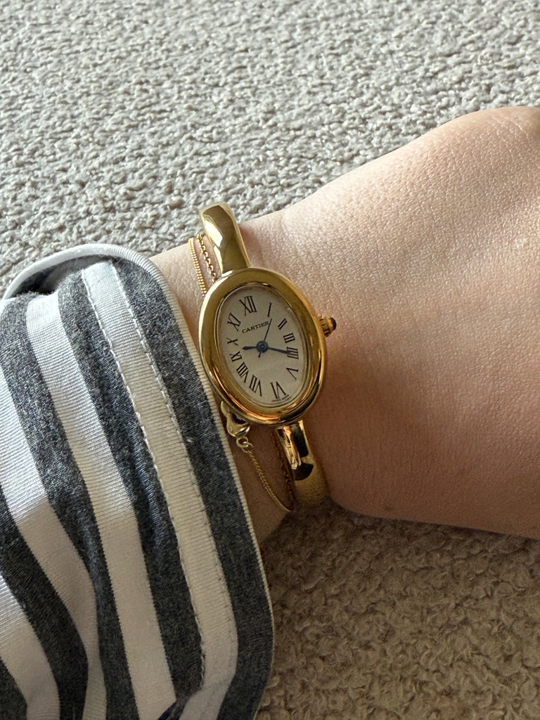 Gold Bangle Watch