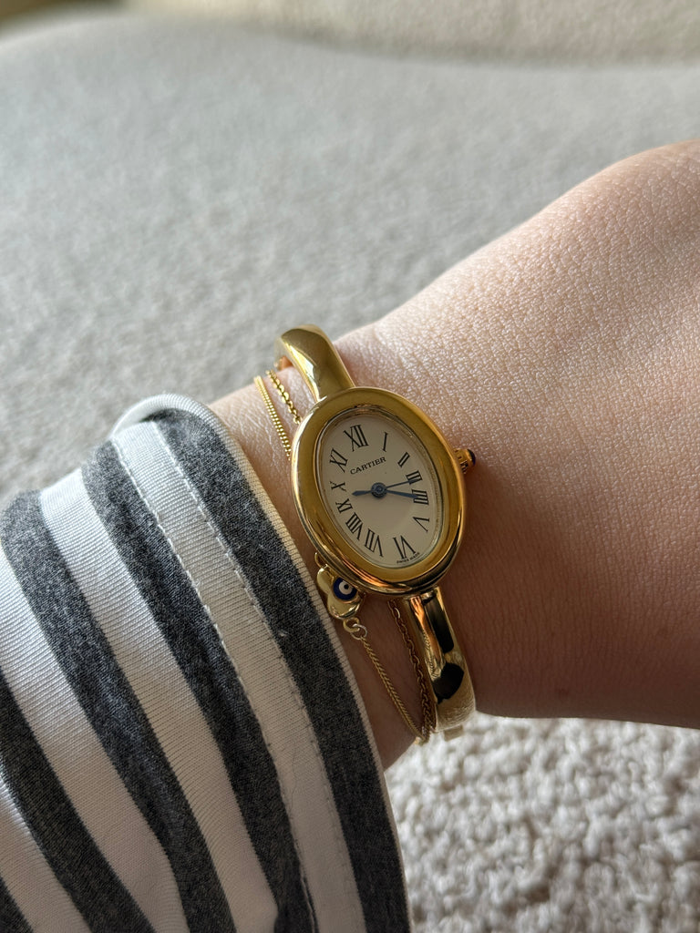 Gold Bangle Watch