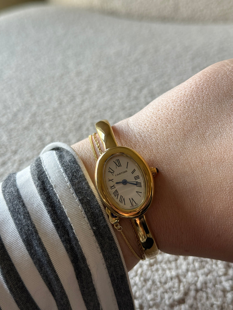 Gold Bangle Watch