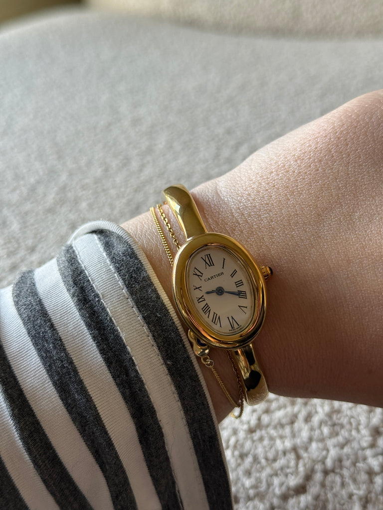 Gold Bangle Watch