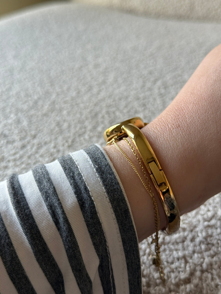 Gold Bangle Watch
