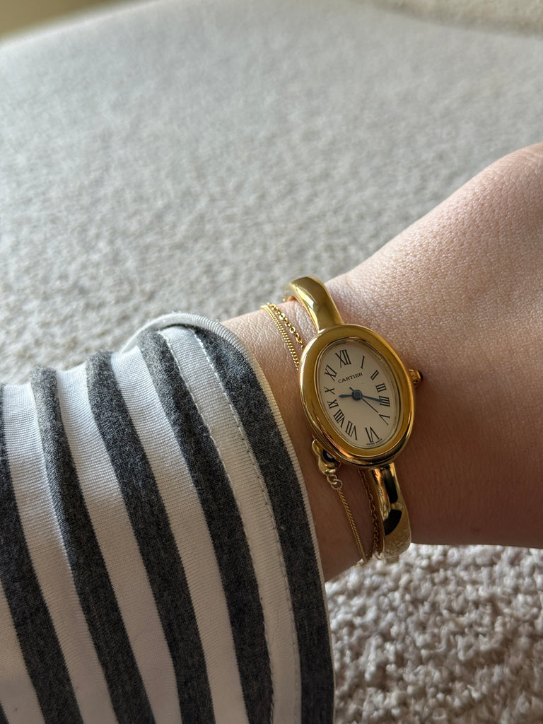 Gold Bangle Watch