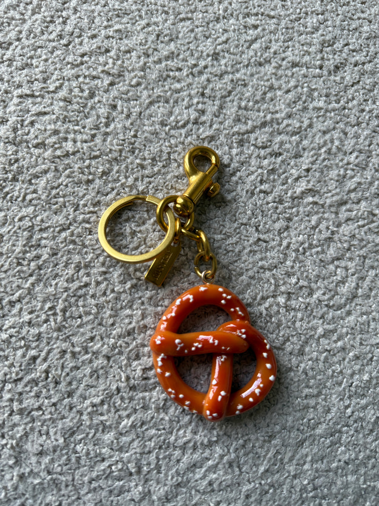Pretzel Bag Charm Keyring