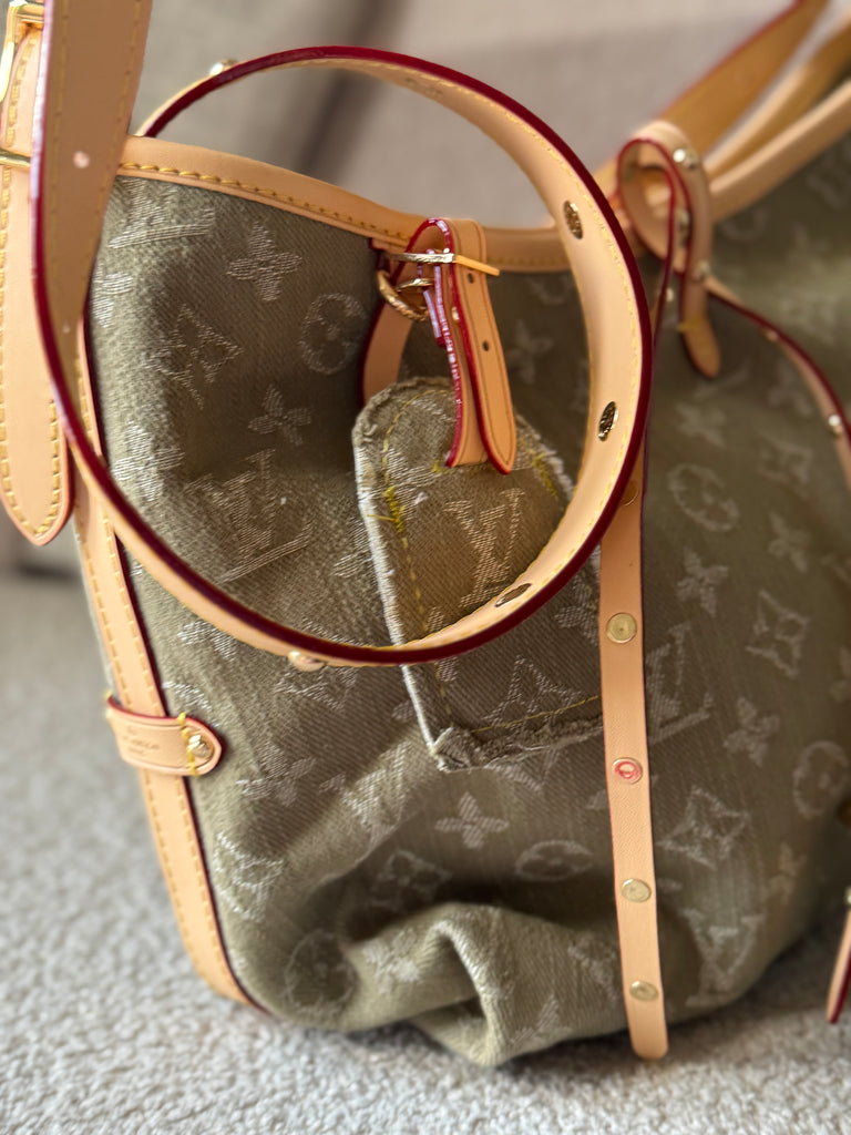 Khaki Denim Bag