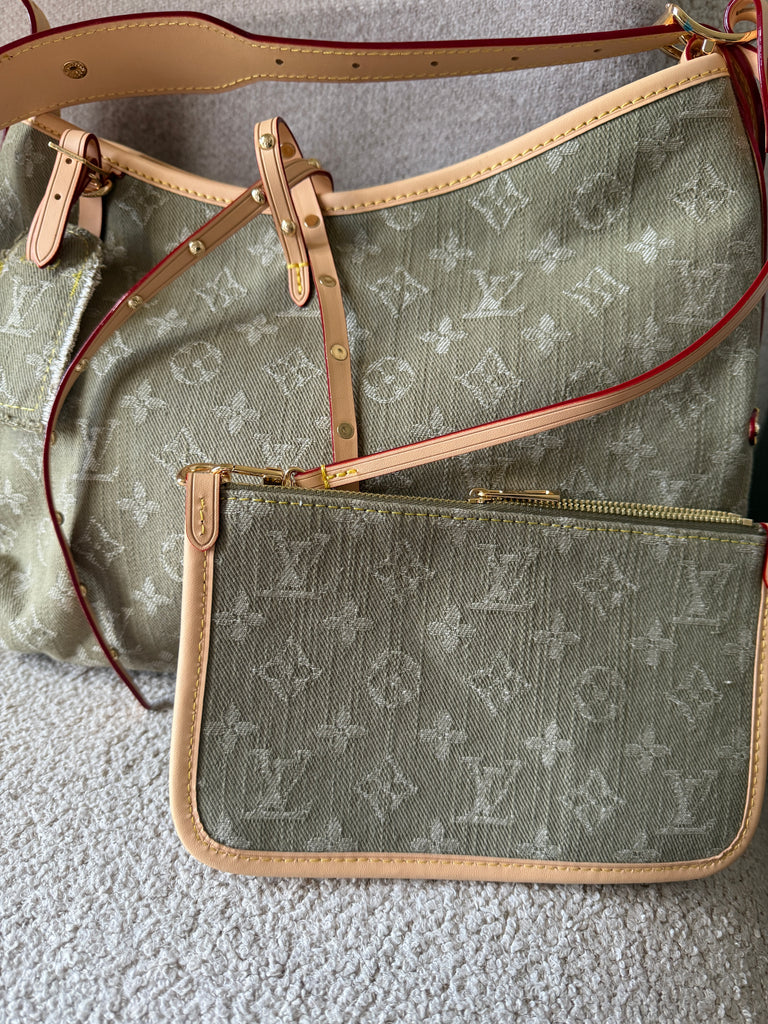 Khaki Denim Bag