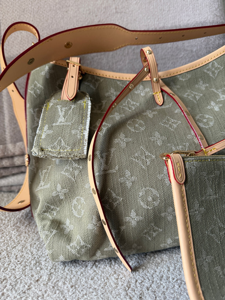 Khaki Denim Bag
